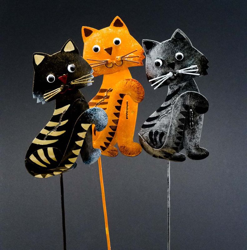  Hagestang, sittende katt 