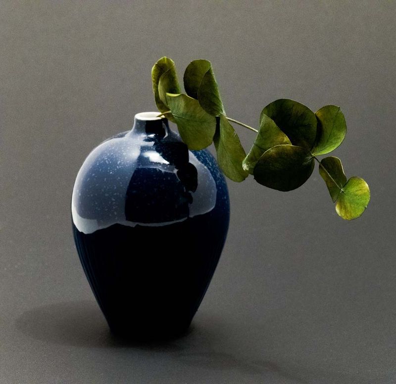 Vase Ebba, Medium – Freckles Blue
