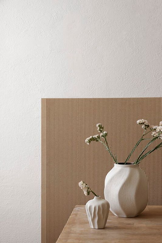 Vase Soft Wave, Sand White