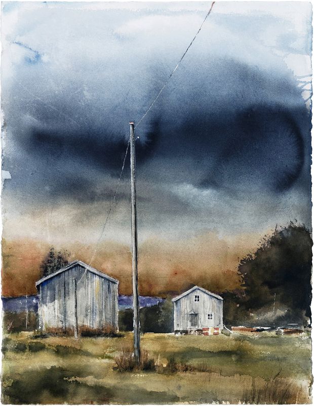 Stormskyene ble formet av lyset bakom